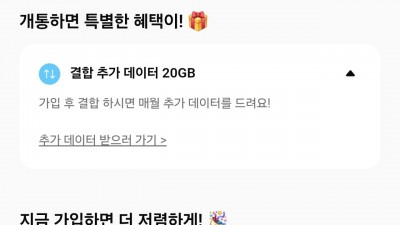 요금닷컴) 알뜰폰 핀다이렉트 KT망 100기가 소진시 5Mbps 통문 무제한 6개월간 월 7,700원